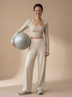 Long Sleeve Yoga Wrap Top IMAGES **