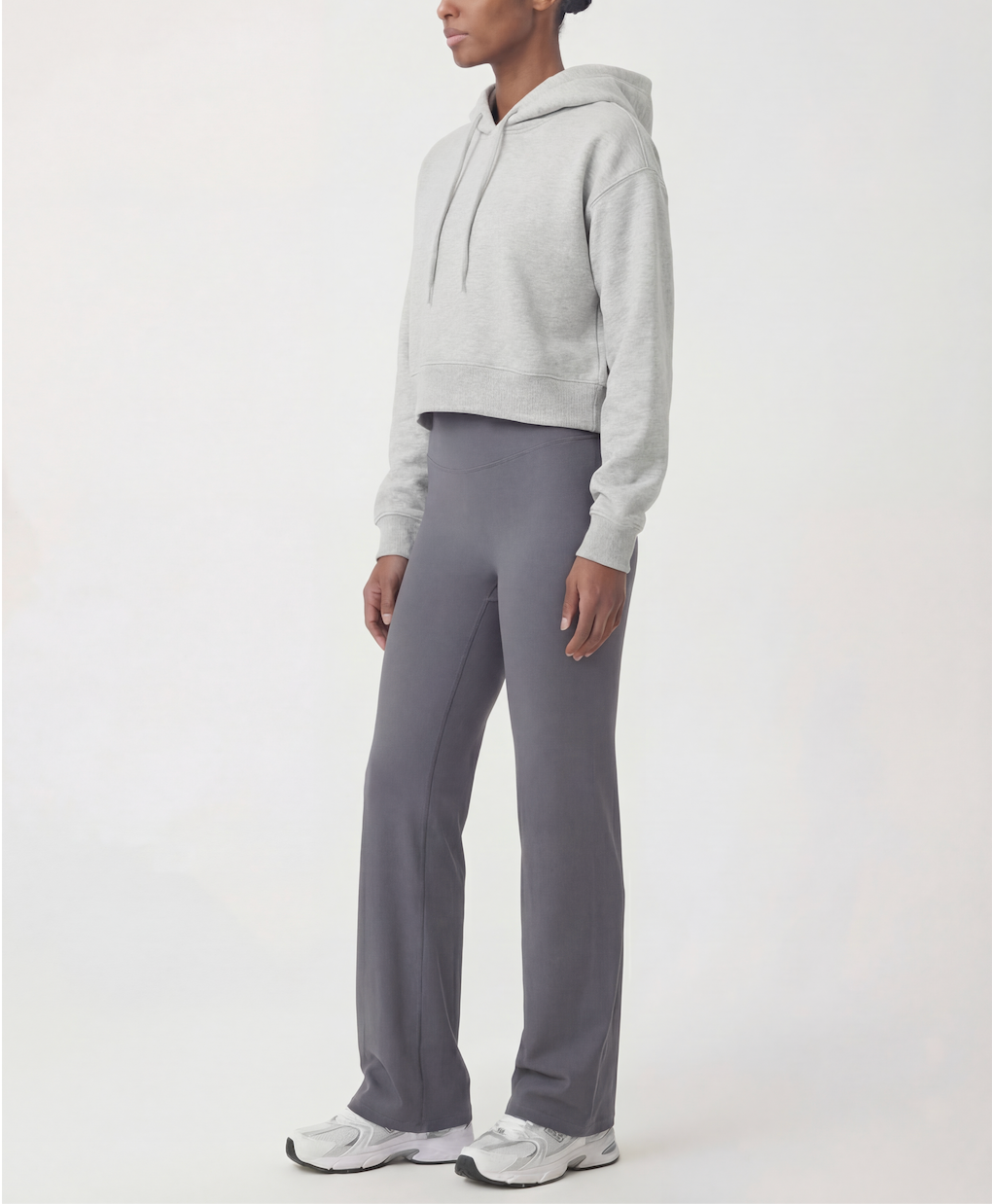 FlexFlow® High-Waist Leggings, Grey Blue