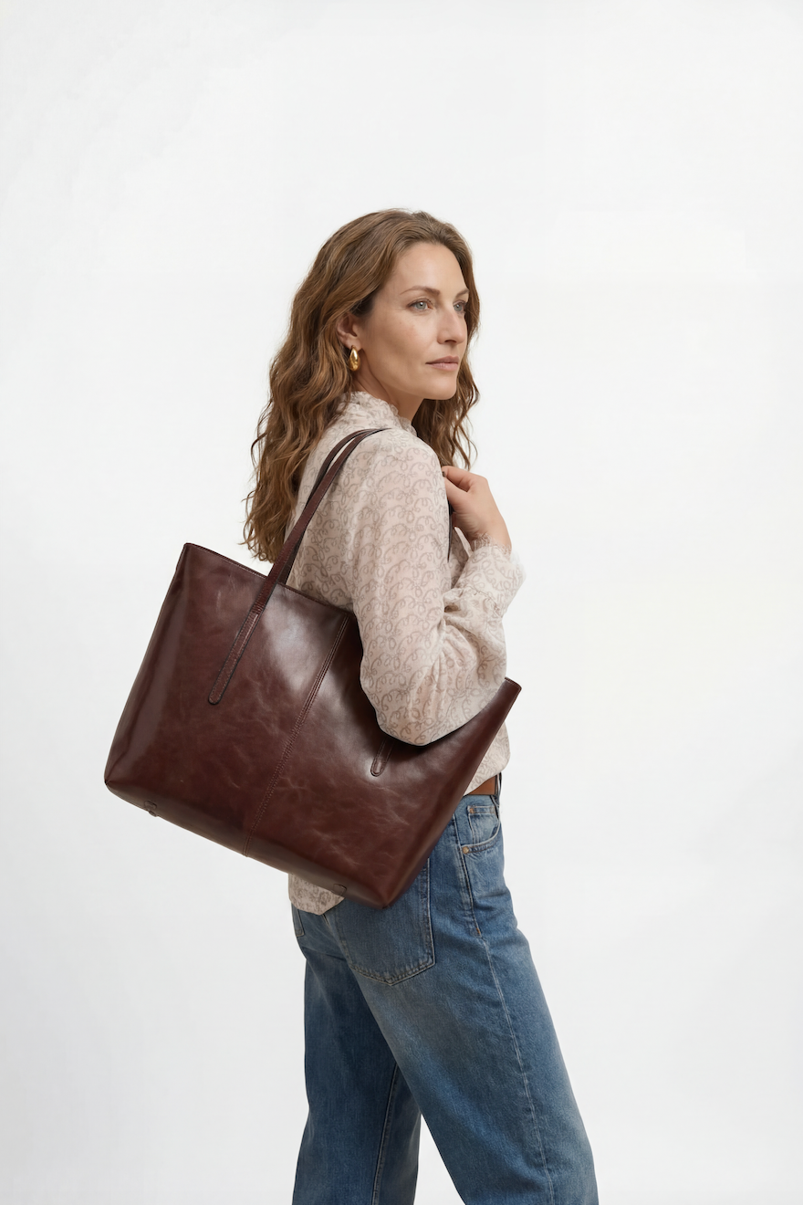 Heritage Leather Tote x