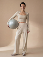 Long Sleeve Yoga Wrap Top IMAGES **