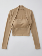 Long Sleeve Yoga Wrap Top IMAGES **