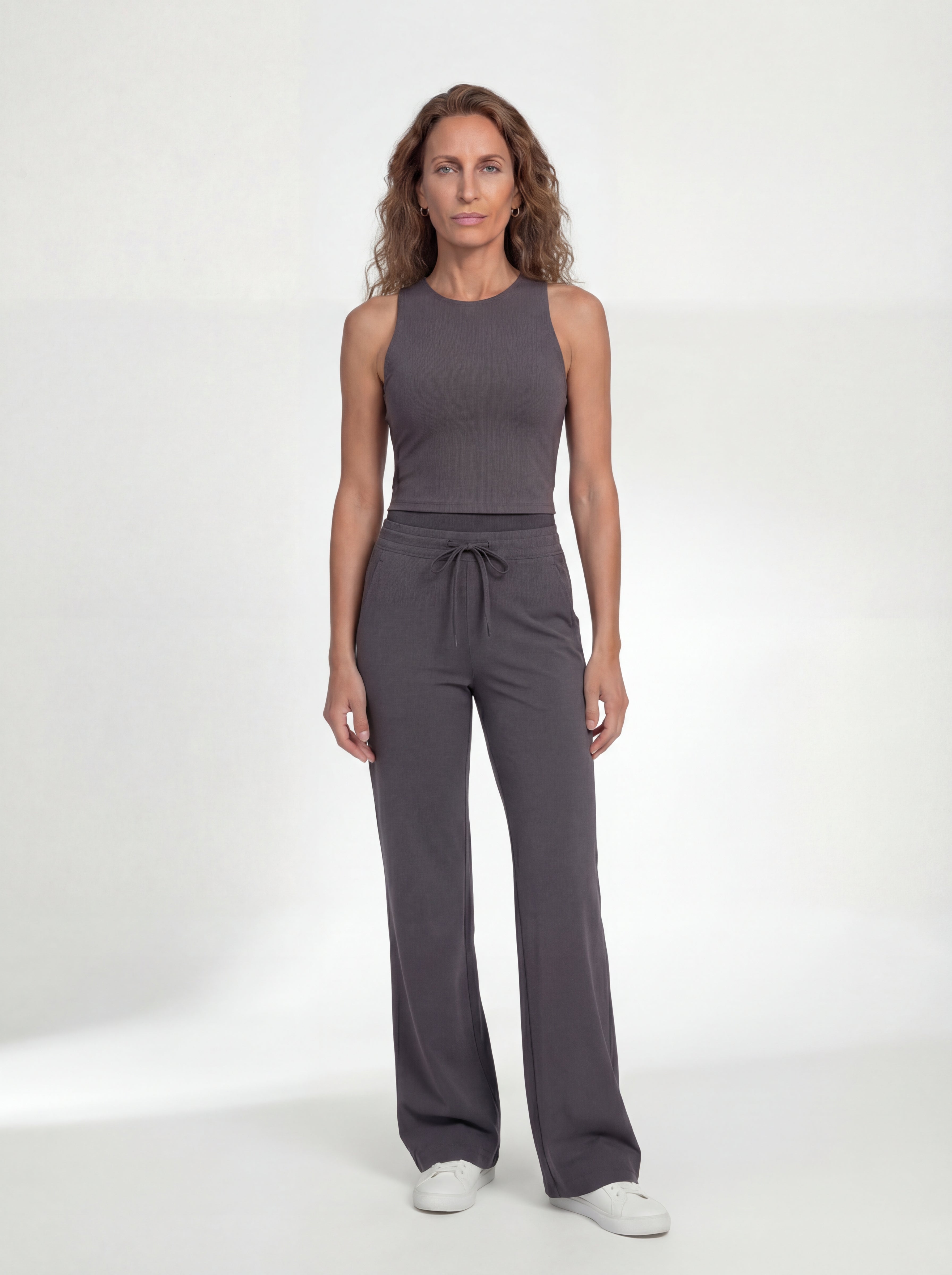 IMAGES FOR MILK TEA COLOUR SupportFlow Wide-Leg Training Pants