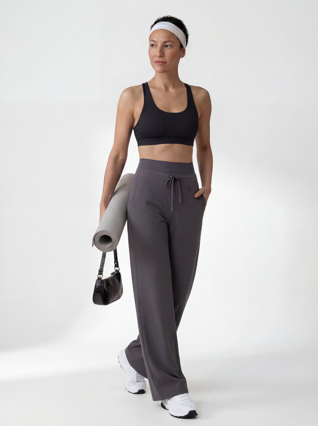IMAGES FOR MILK TEA COLOUR SupportFlow Wide-Leg Training Pants