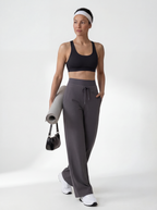 IMAGES FOR MILK TEA COLOUR SupportFlow Wide-Leg Training Pants