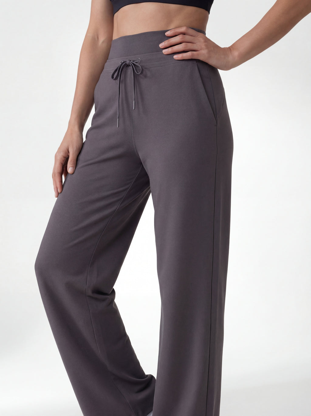 IMAGES FOR MILK TEA COLOUR SupportFlow Wide-Leg Training Pants