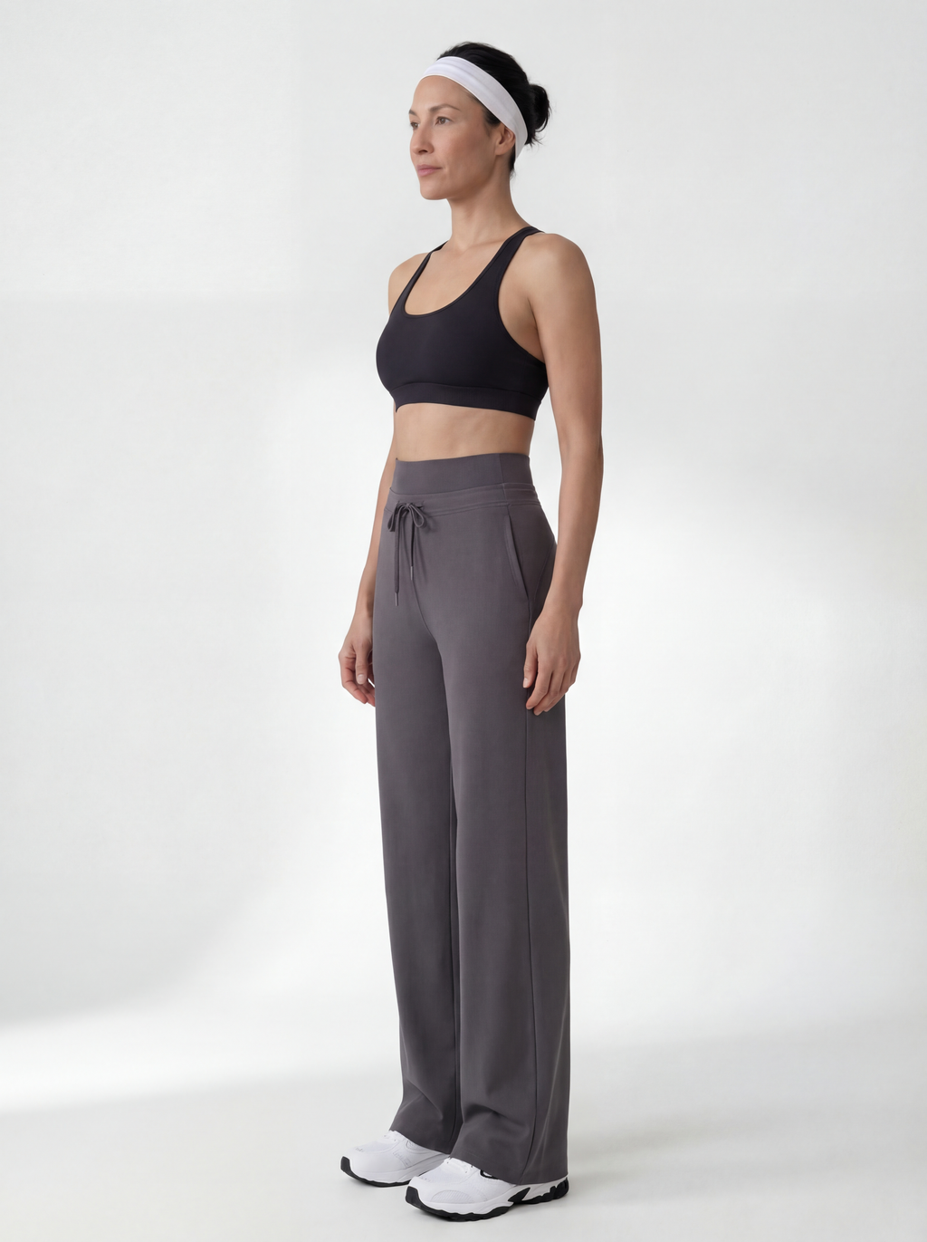 IMAGES FOR MILK TEA COLOUR SupportFlow Wide-Leg Training Pants