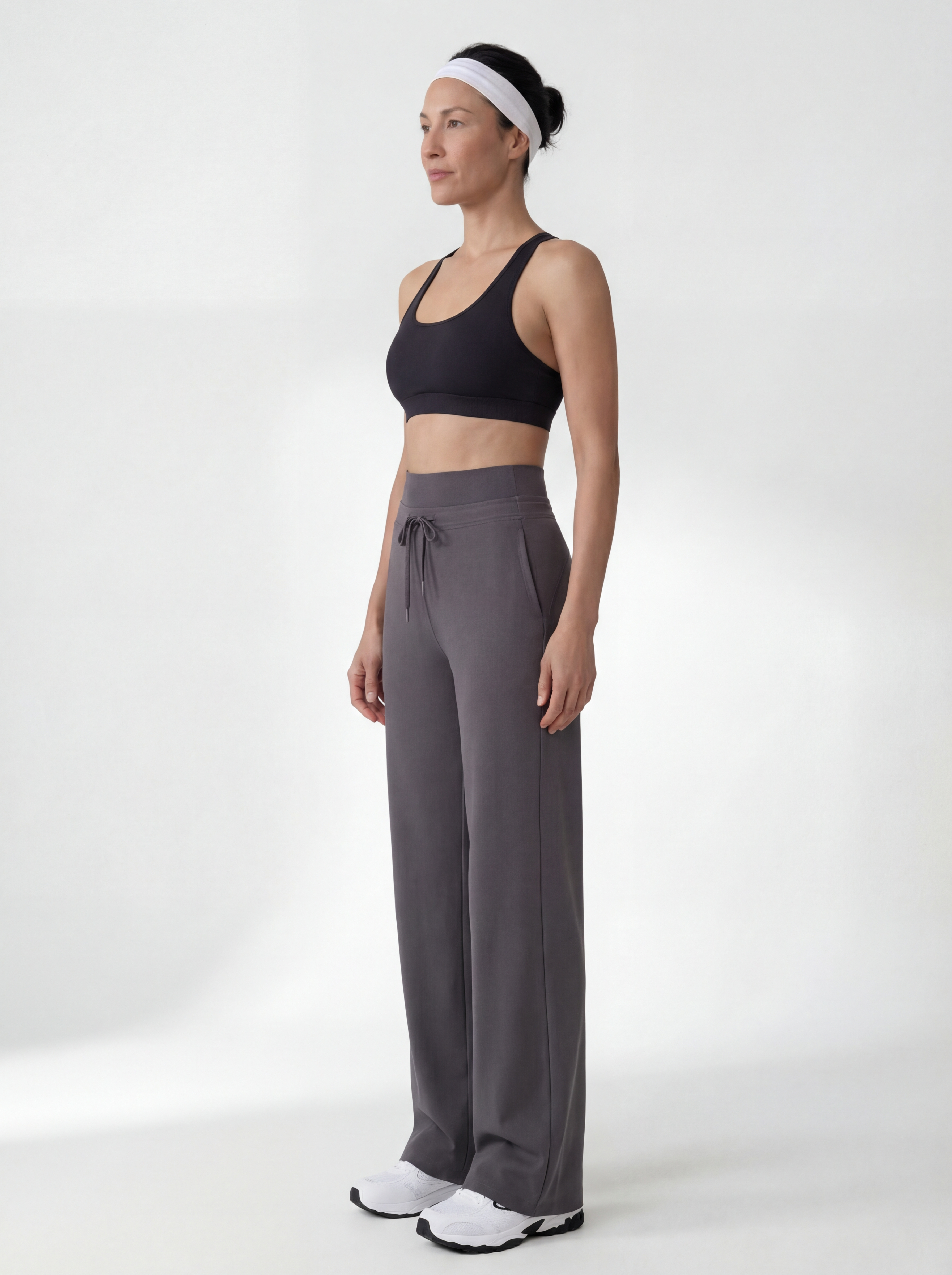 IMAGES FOR MILK TEA COLOUR SupportFlow Wide-Leg Training Pants