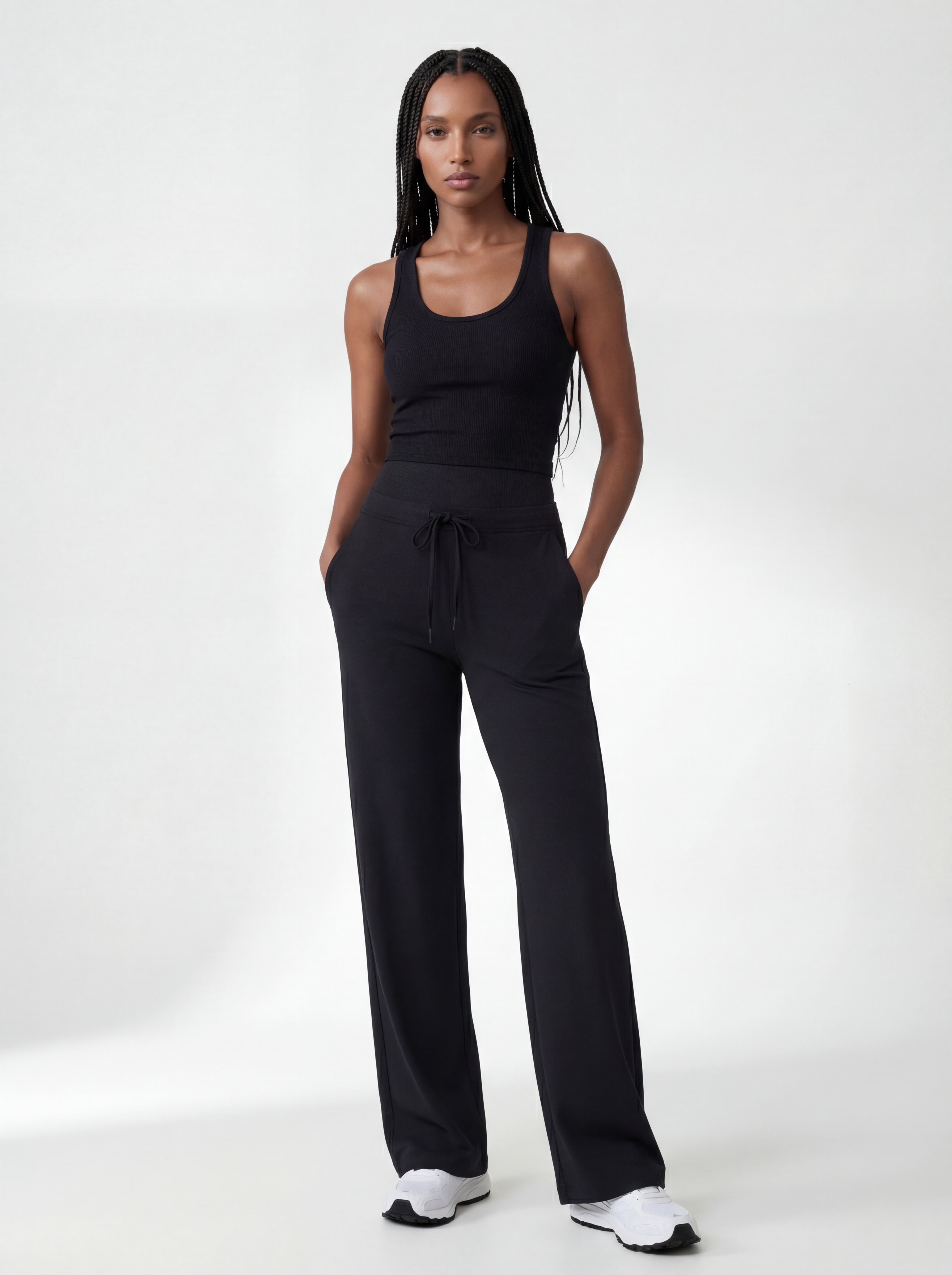 IMAGES FOR MILK TEA COLOUR SupportFlow Wide-Leg Training Pants