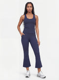 Micro-Flare Sculpt Training Pants, Navy