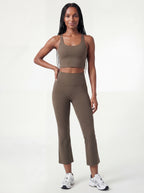 IMAGES BROWN Micro-Flare Sculpt Training Pants