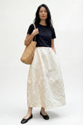 Textured Bloom Skirt, Beige REVIEW xx