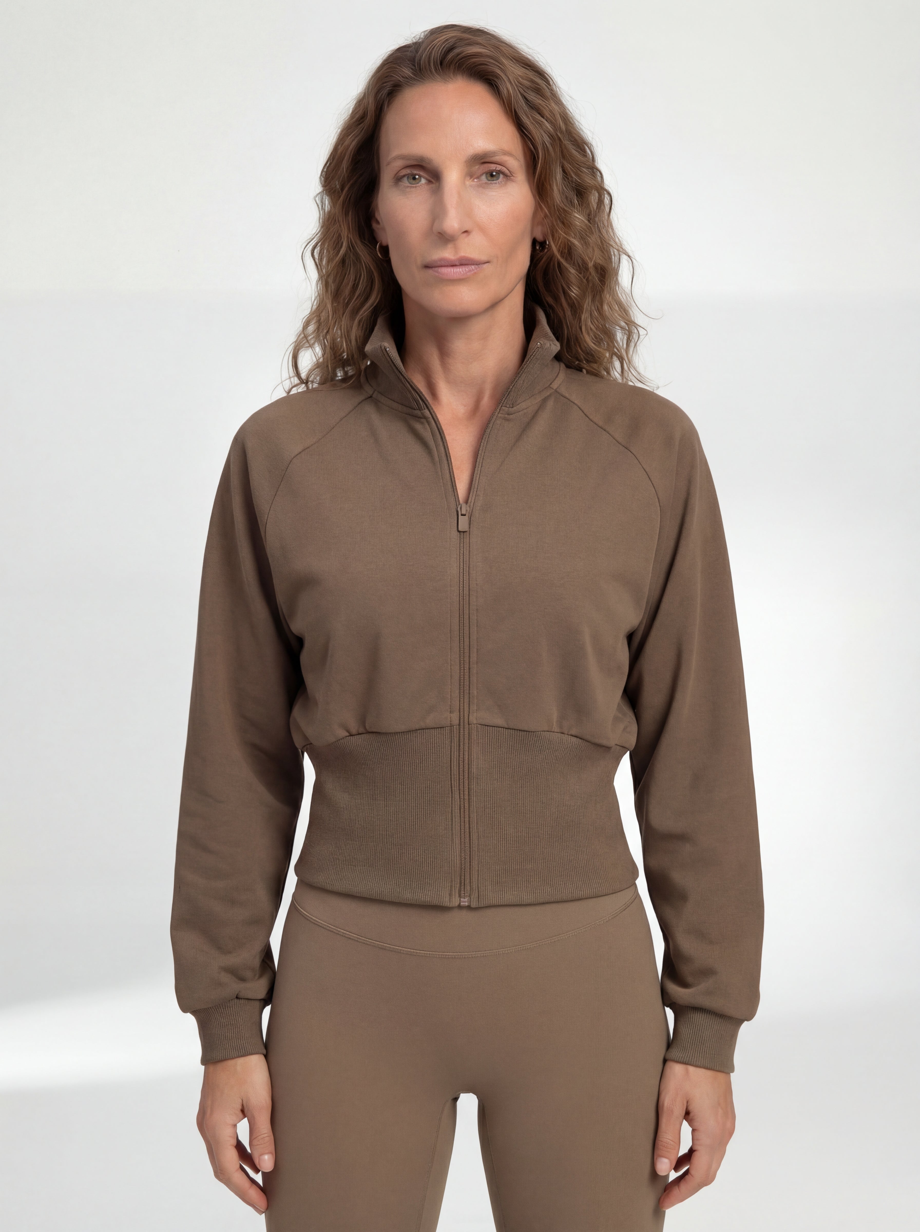 Structured Waist Zip Training Jacket