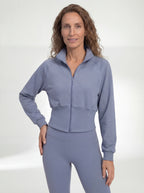 Structured Waist Zip Training Jacket