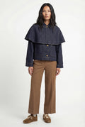 Denim Cape Jacket