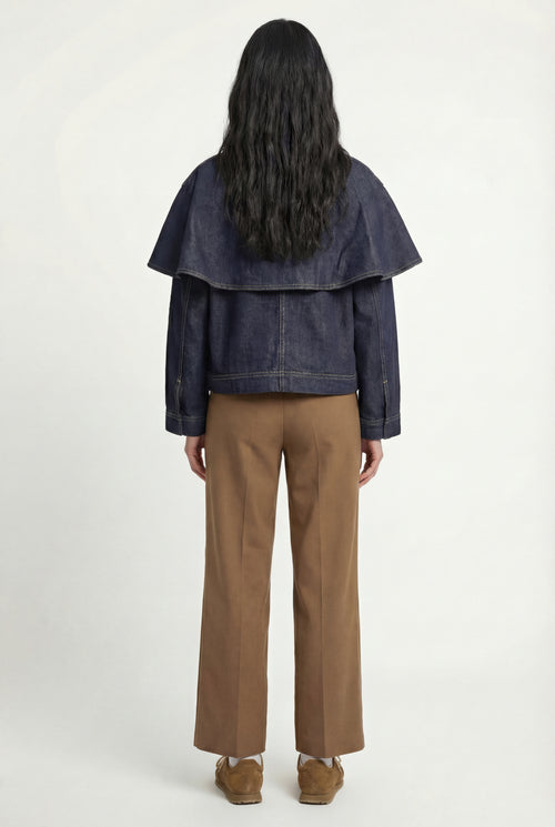 Denim Cape Jacket