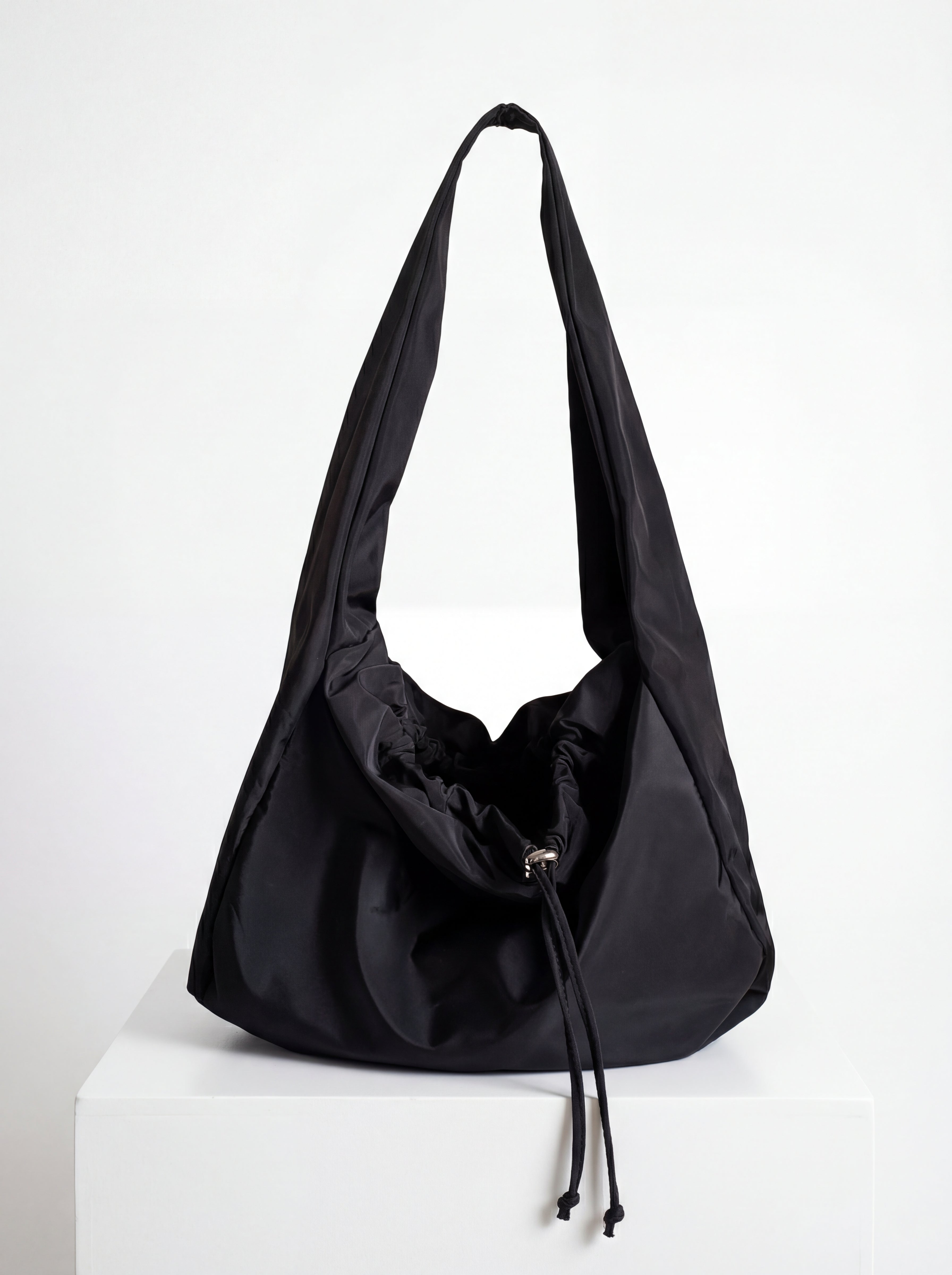 Drawstring Slouch Shoulder Bag