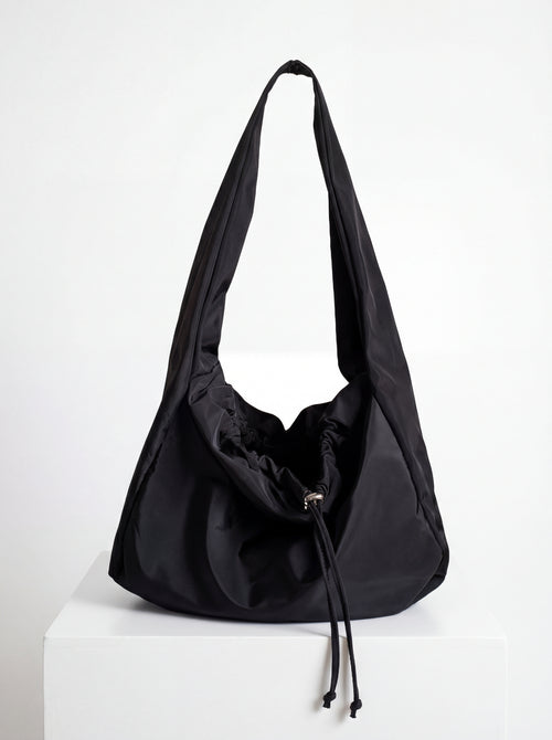 Drawstring Slouch Shoulder Bag