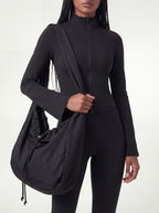 Drawstring Slouch Shoulder Bag