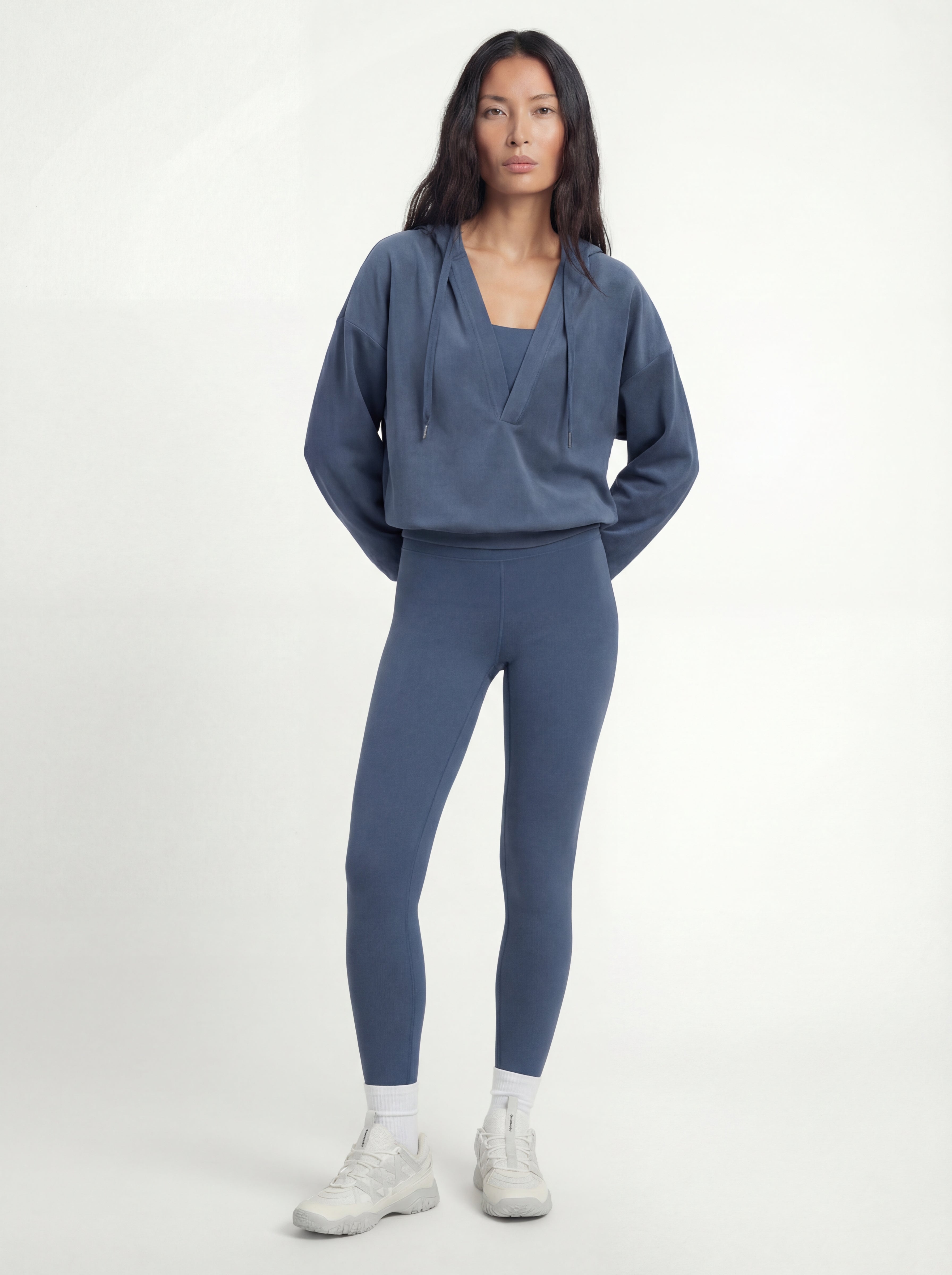 V-neck Performance Sportif Hoodie
