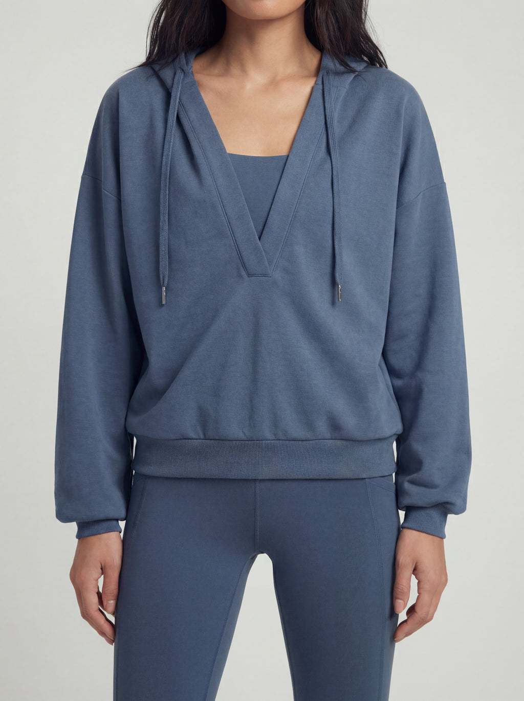 V-neck Performance Sportif Hoodie