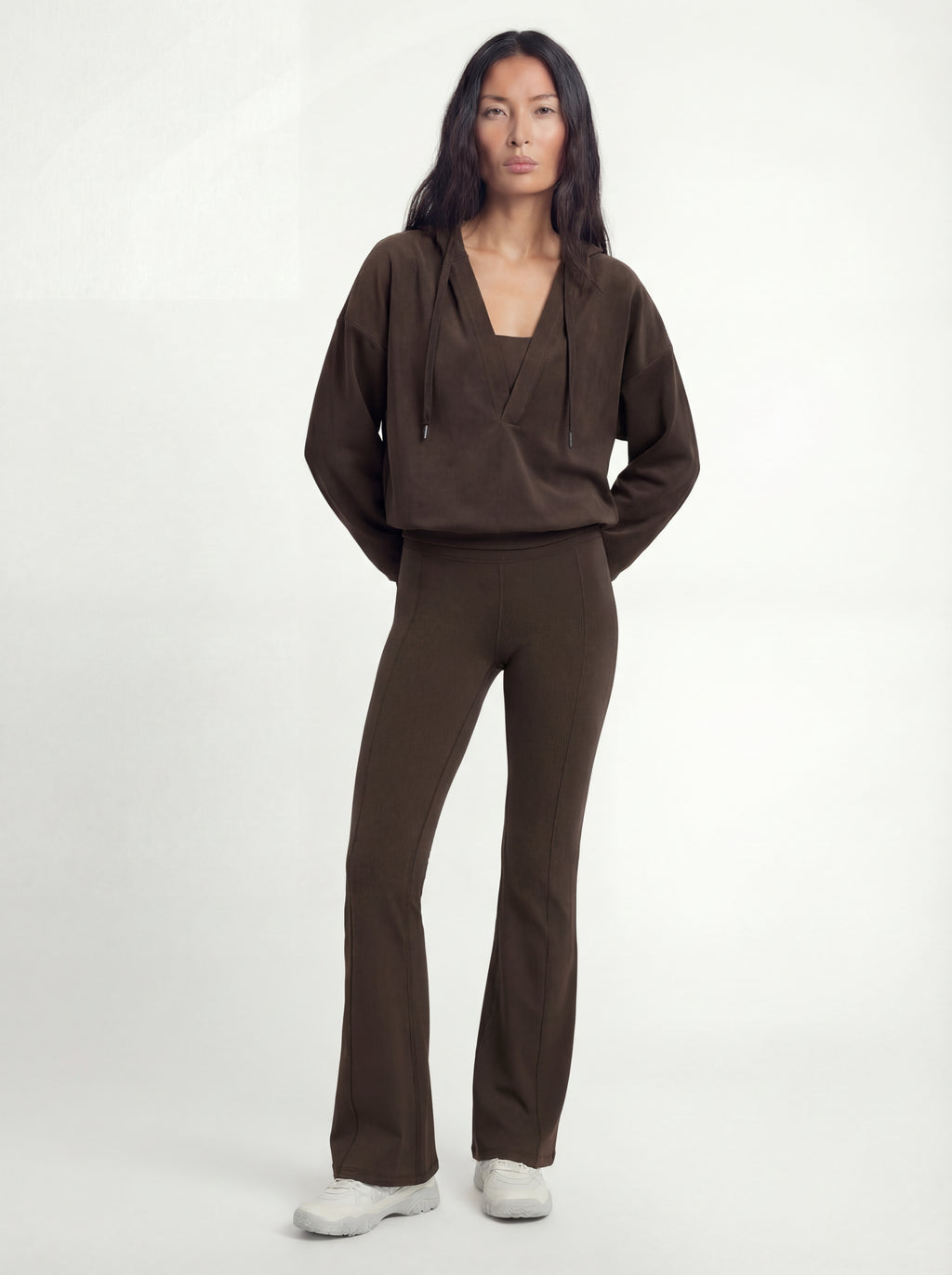 V-neck Performance Sportif Hoodie