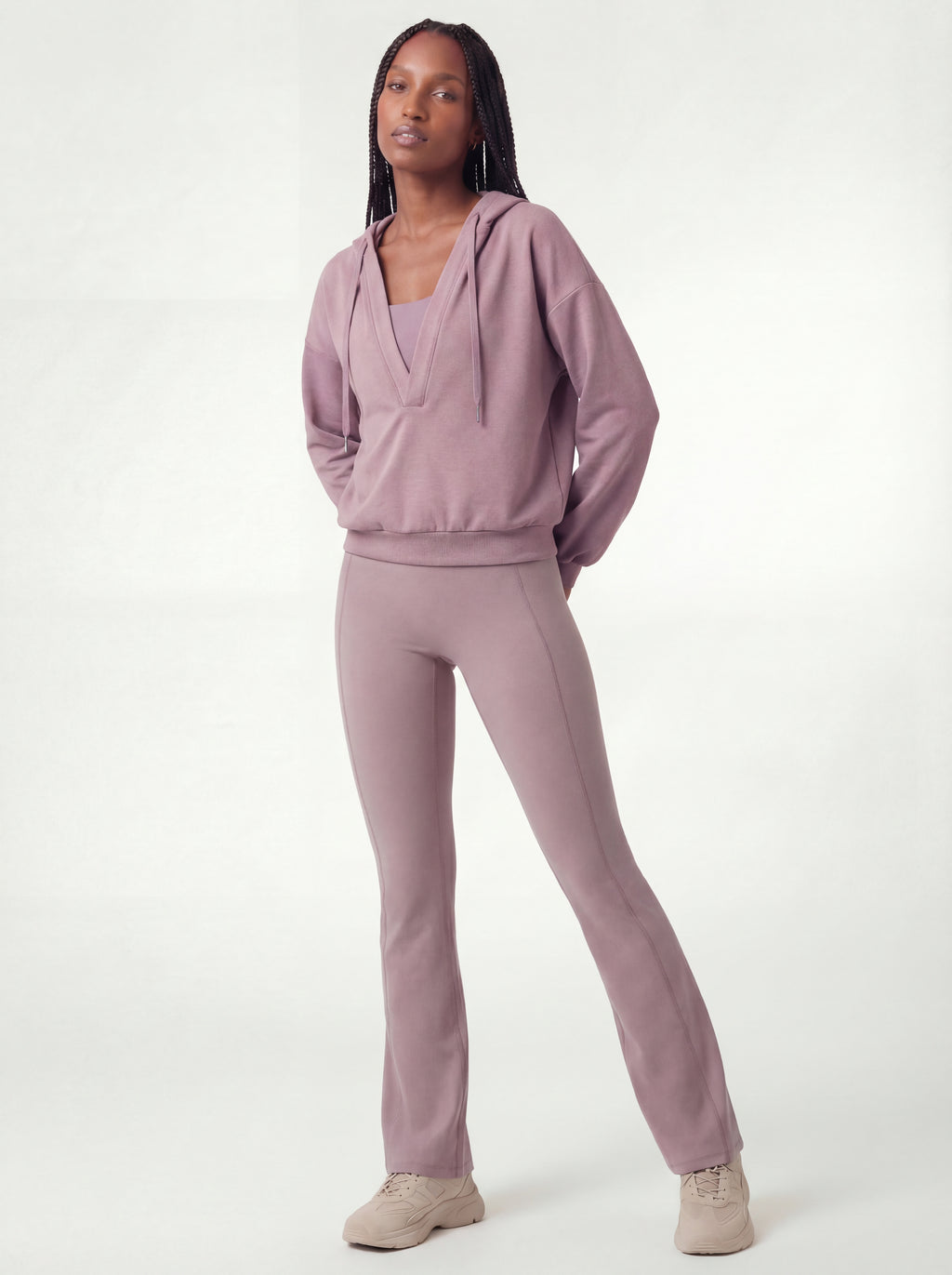 V-neck Performance Sportif Hoodie