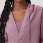 V-neck Performance Sportif Hoodie