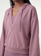 V-neck Performance Sportif Hoodie