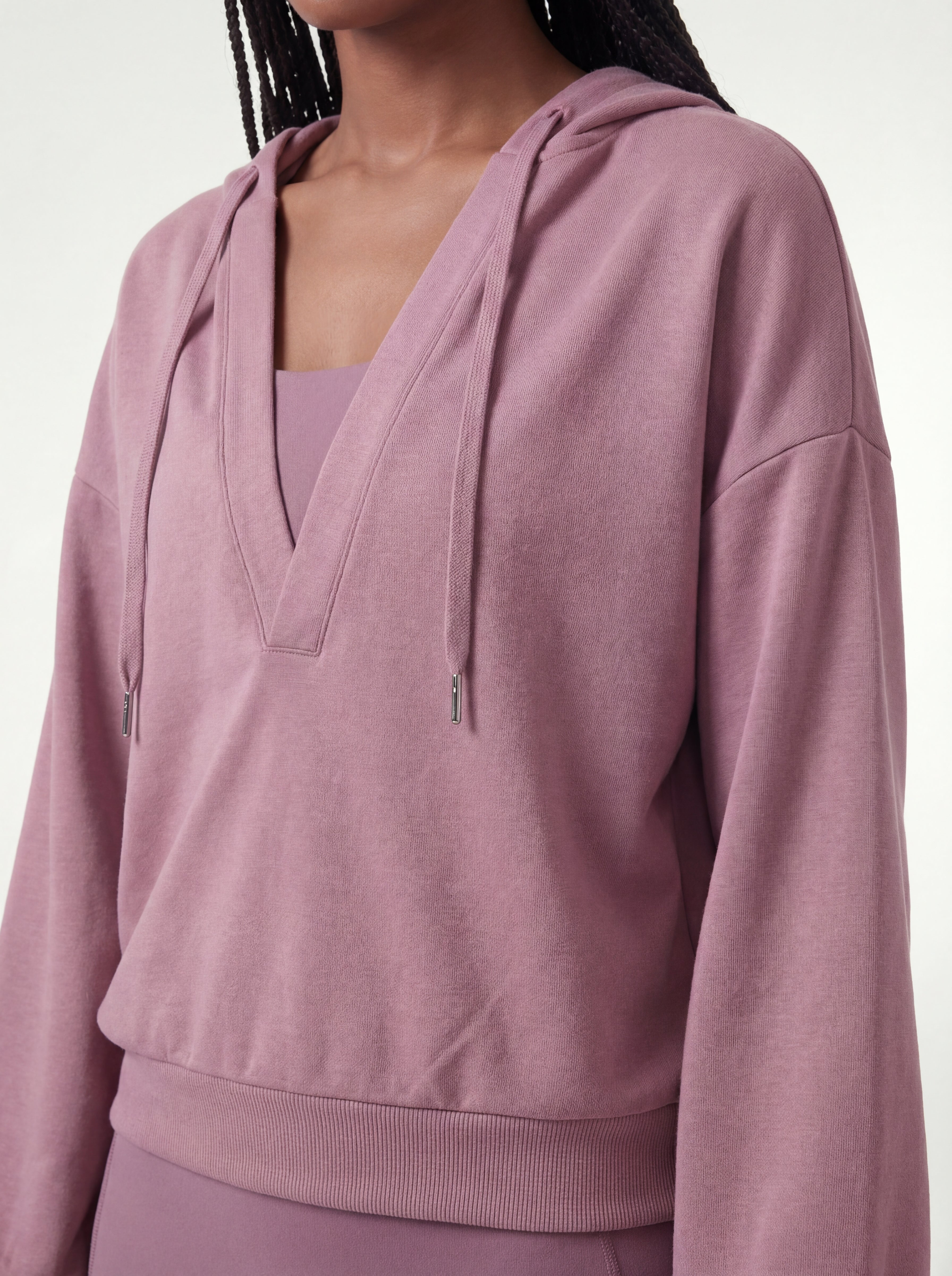 V-neck Performance Sportif Hoodie
