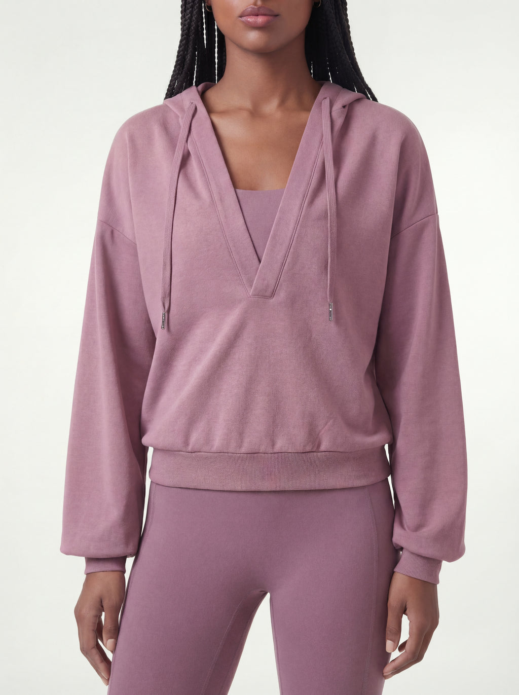 V-neck Performance Sportif Hoodie