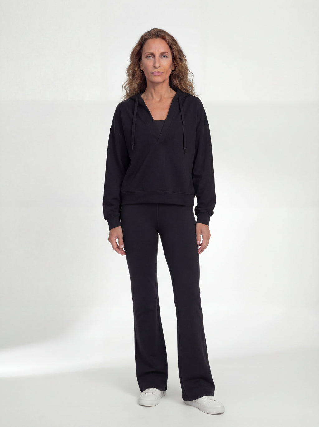 V-neck Performance Sportif Hoodie