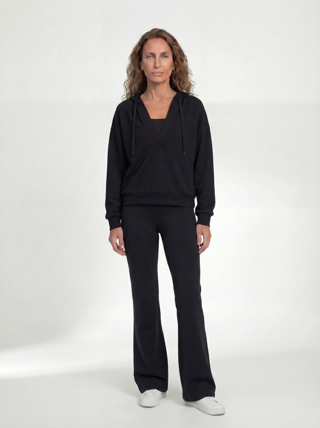 V-neck Performance Sportif Hoodie