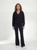 V-neck Performance Sportif Hoodie