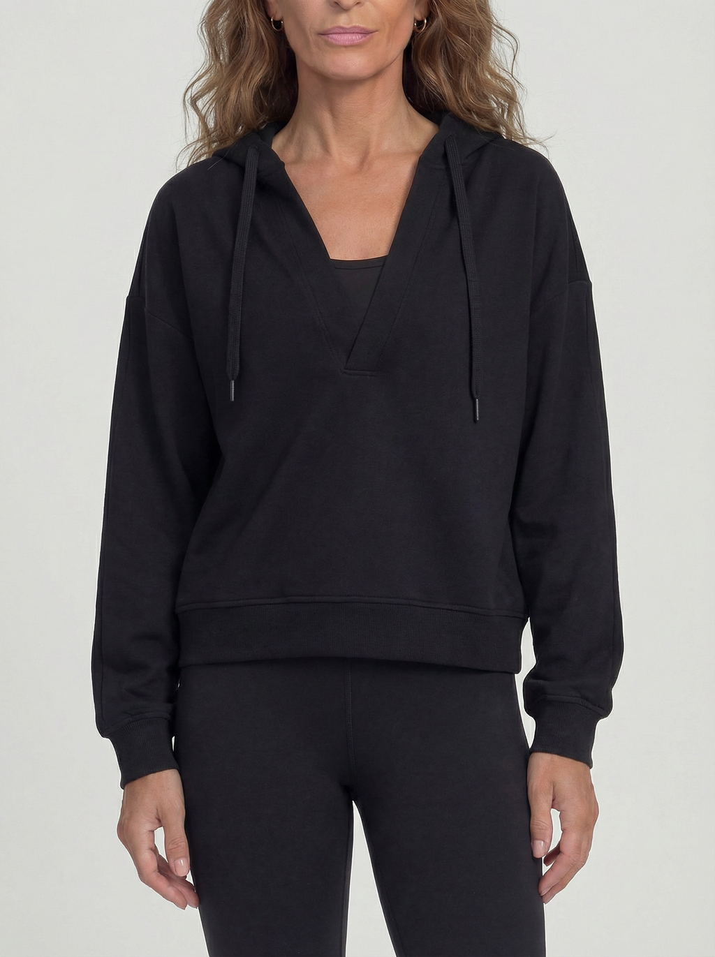 V-neck Performance Sportif Hoodie