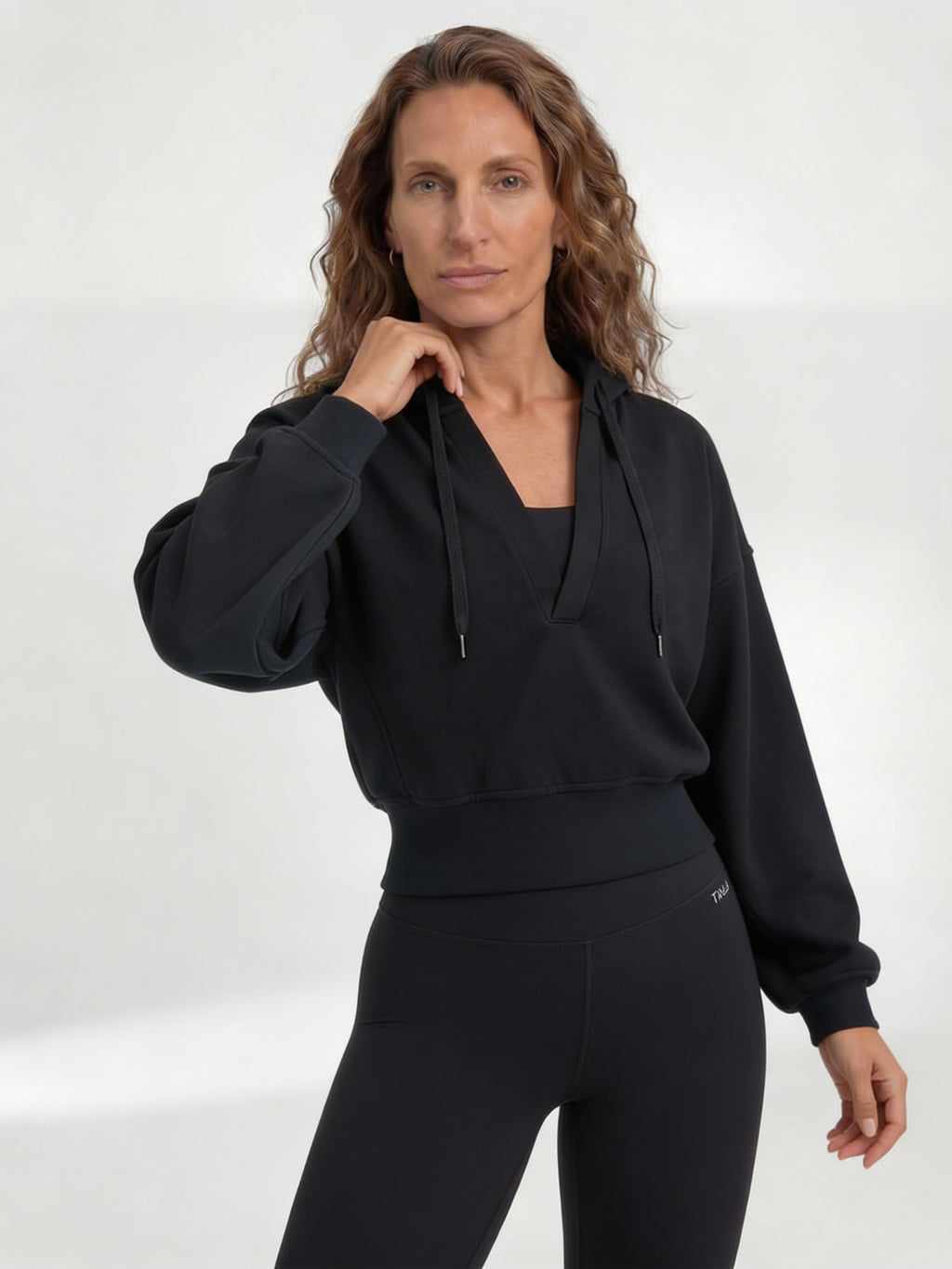 V-neck Performance Sportif Hoodie