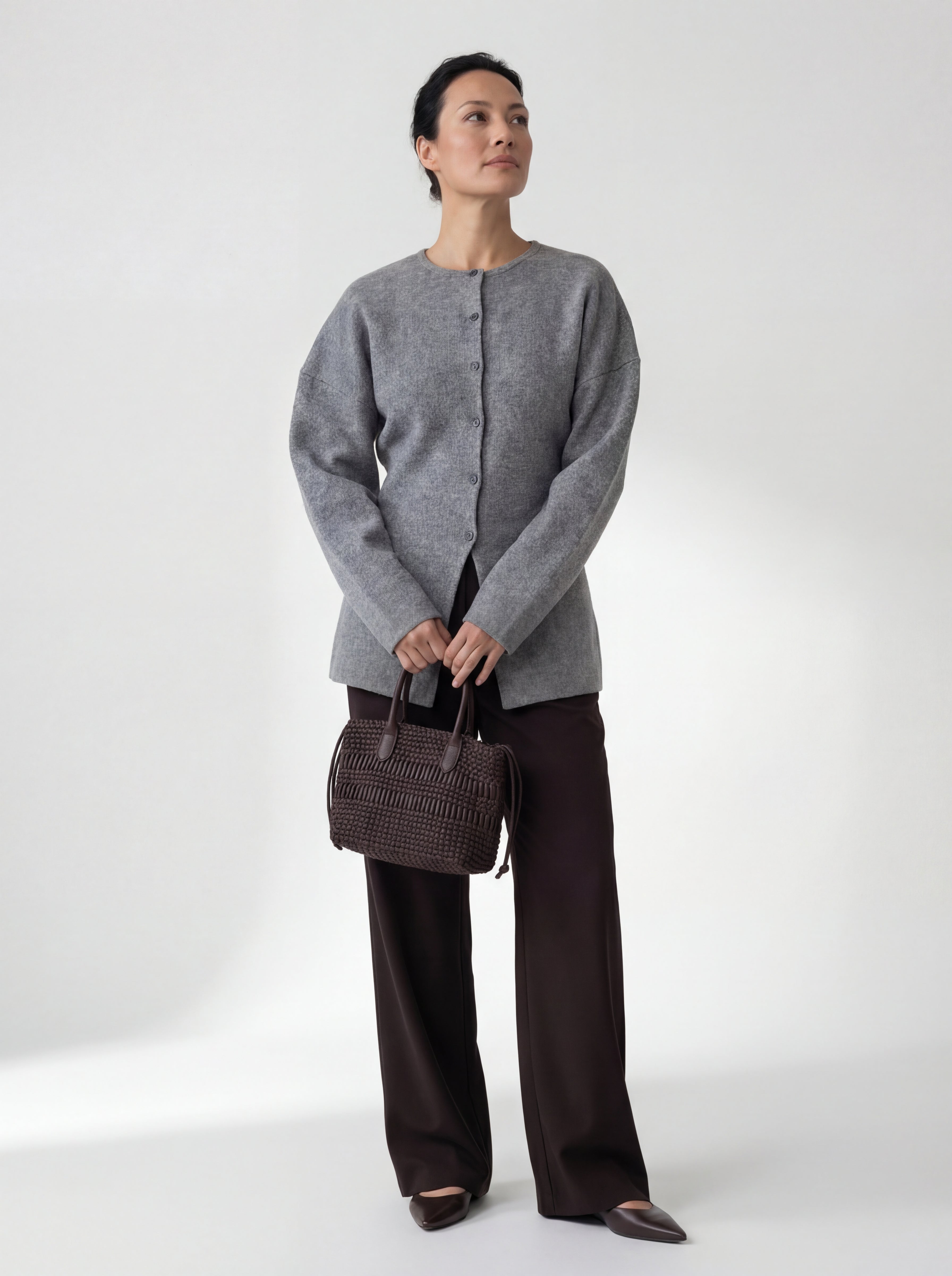 Soft Shape Button Cardigan xx