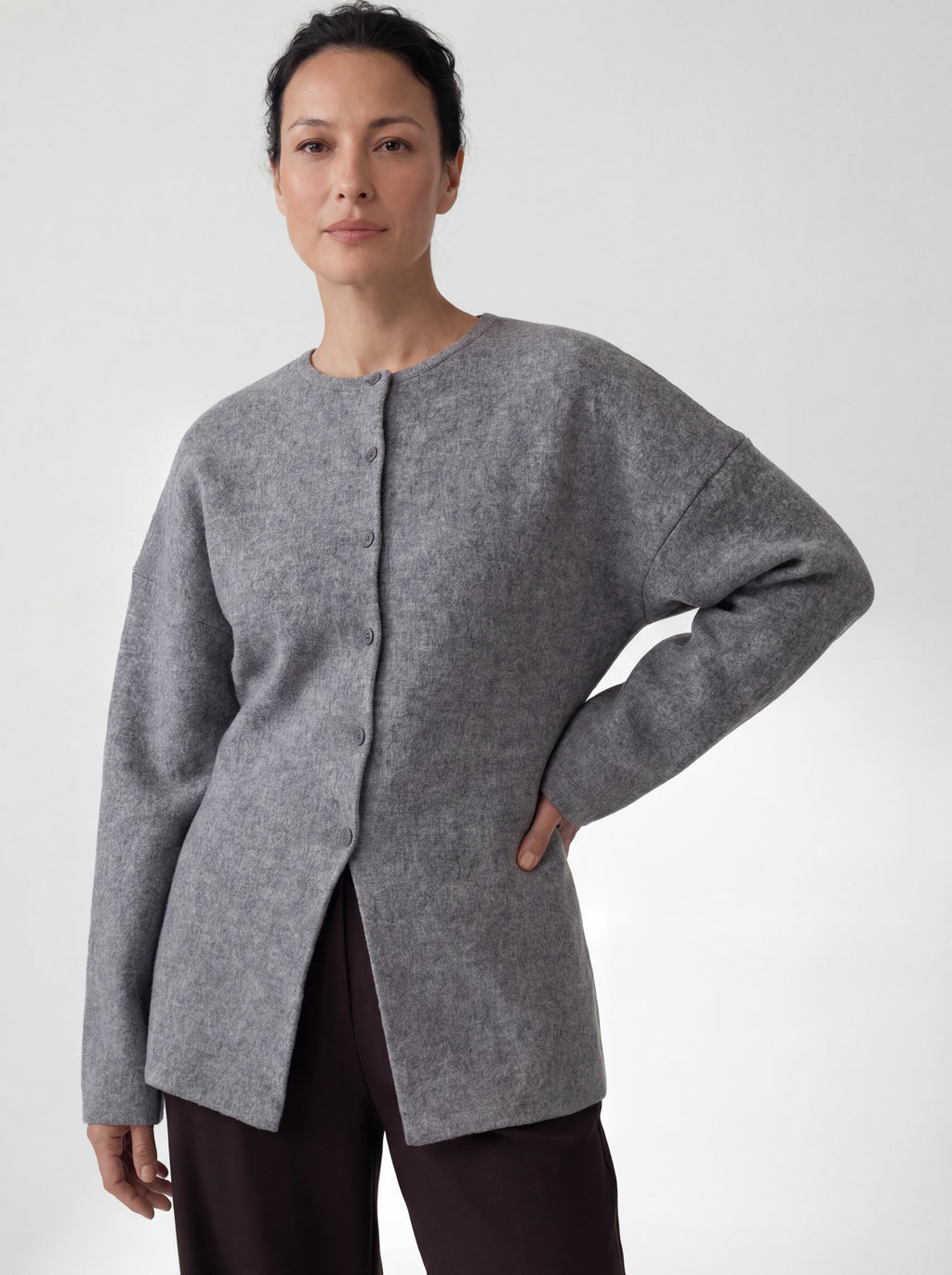 Soft Shape Button Cardigan xx