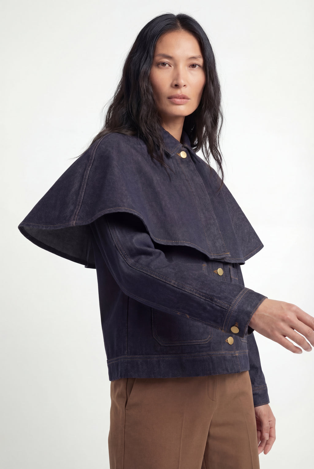 Denim Cape Jacket xx