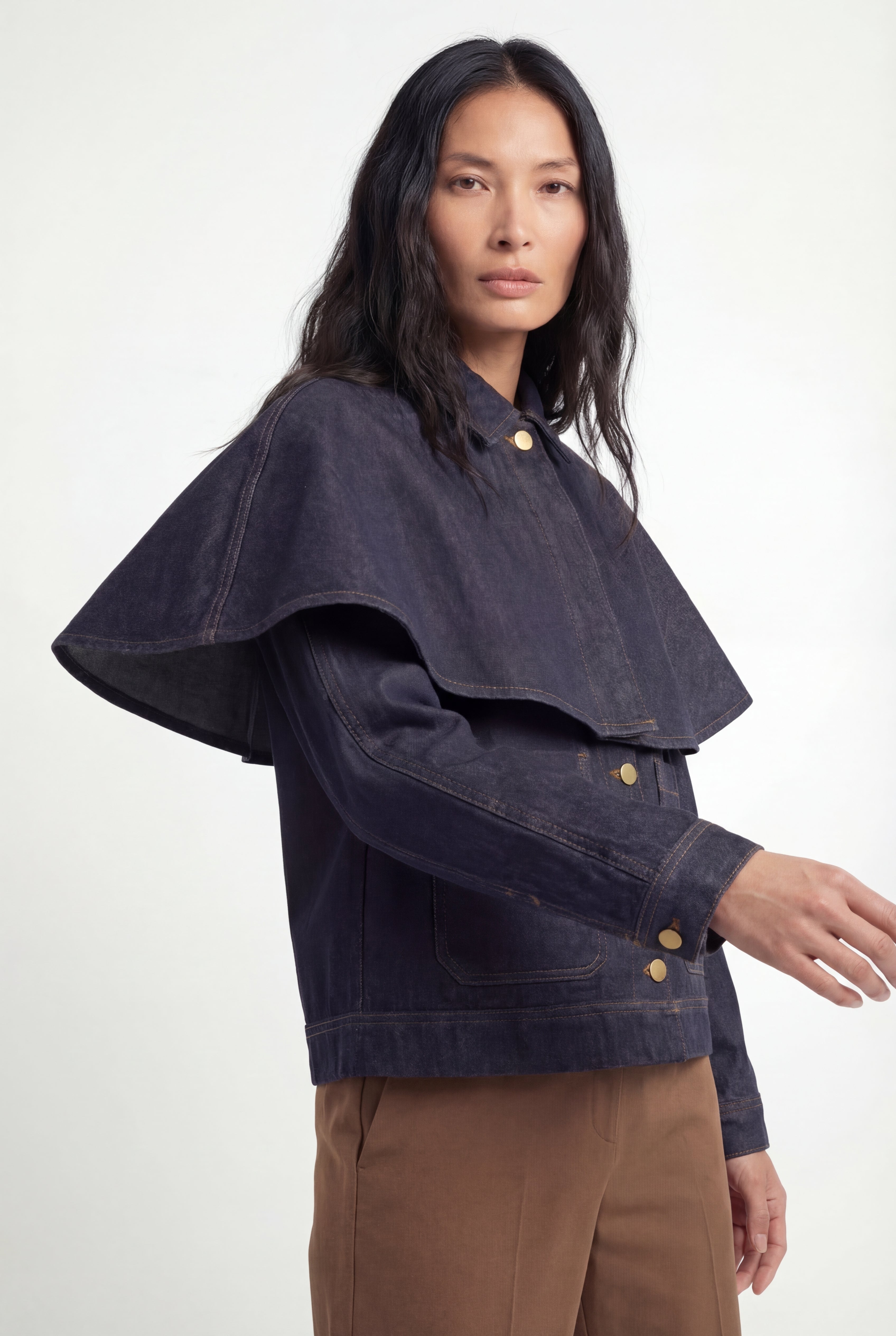 Denim Cape Jacket xx