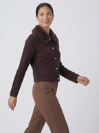 Vamp Collar Cardigan