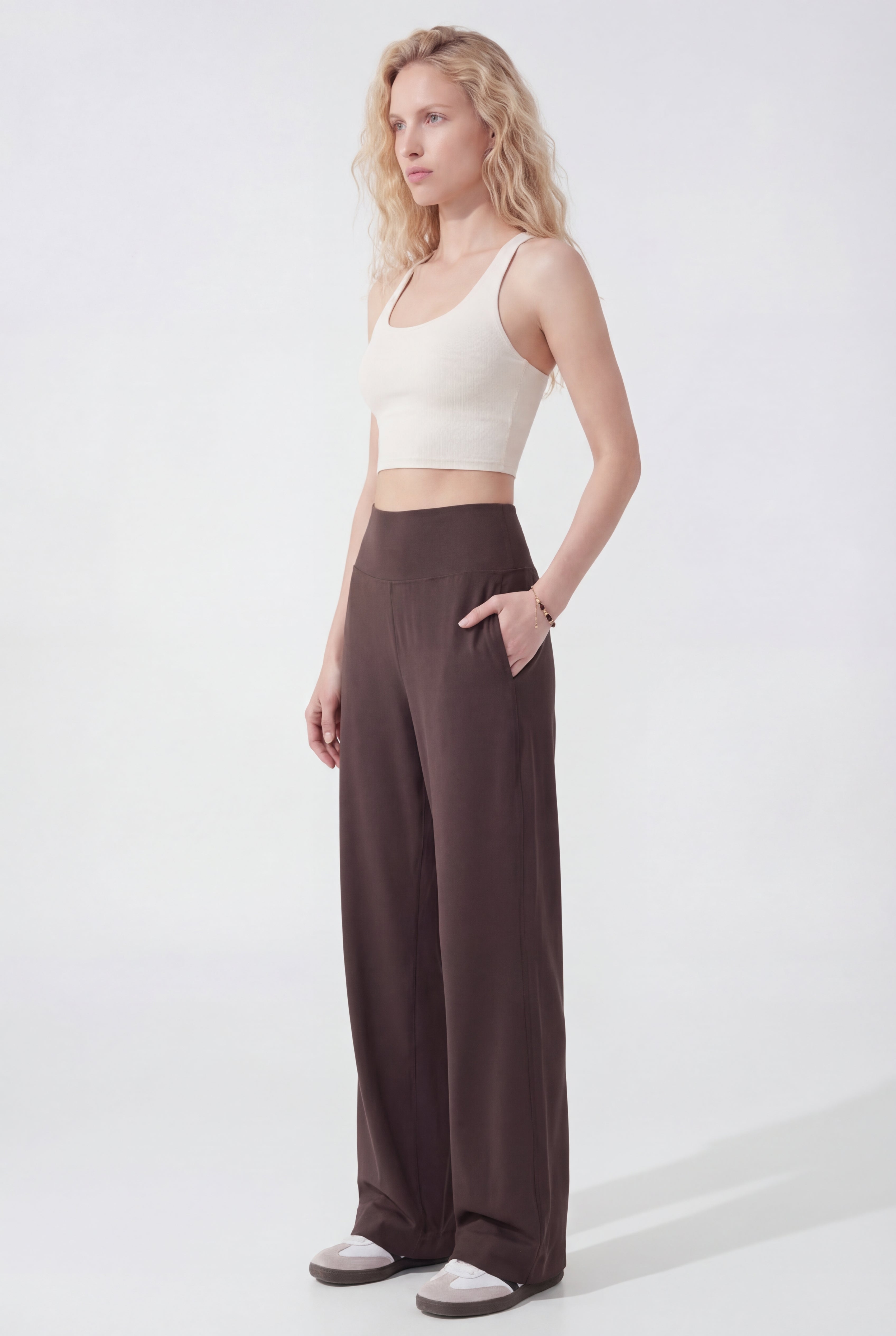 FlowSculpt® Relaxed Leggings, Coffee
