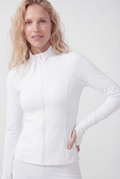 Ballerina Zip-Up Fleece, White