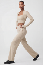 Long Sleeve Yoga Wrap Top IMAGES **