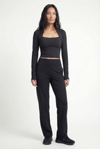 Long Sleeve Yoga Wrap Top IMAGES **