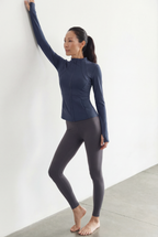 SculptFlow® Quick Dry Zip Jacket, Navy Blue
