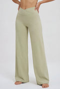 FlexEase® Wrap Yoga Pants, Moss Green