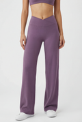 FlexEase® Wrap Yoga Pants, Purple