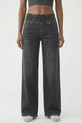 EaseFlex® Yoga Jeans, Black & Gray
