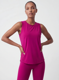 BreezeFlow® Sleeveless Tank, Dark Pink