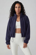 Flex Cropped Fleece, Navy Blue REVIEW xx